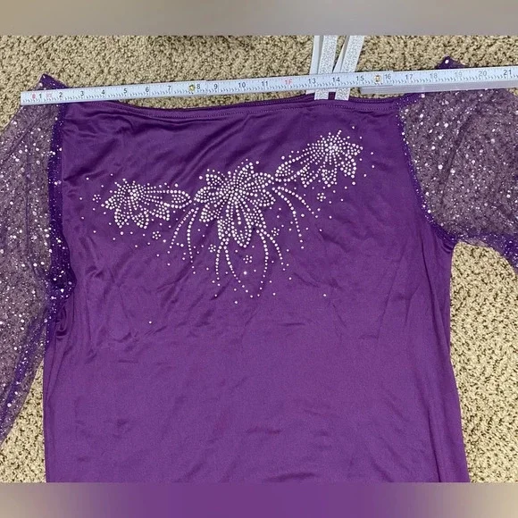 COPY - Women Top Purple  Rhinestones. Size L. Brand New. - Picture 6 of 8